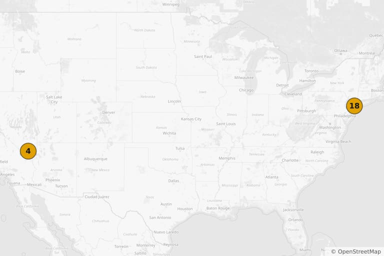 ANORA アノーラ (2024)のロケ地の地図