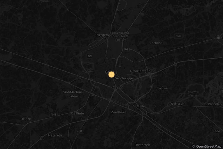 Mapa de los lugares de rodaje de Bélgica (2016)