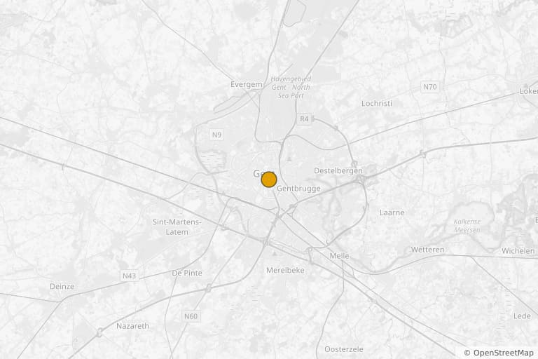 Mapa de los lugares de rodaje de Bélgica (2016)
