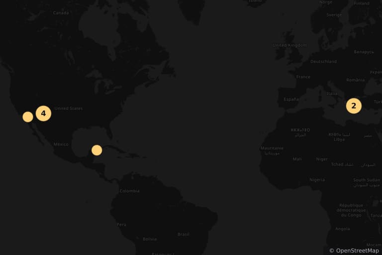 Mappa dei luoghi delle riprese di Black Mirror (2011)