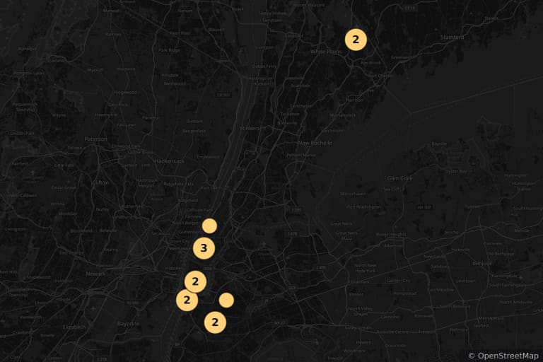 Mapa dos locais de filmagem de Cisne Negro (2010)