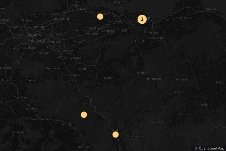 Mapa de los lugares de rodaje de Calibre (2018)