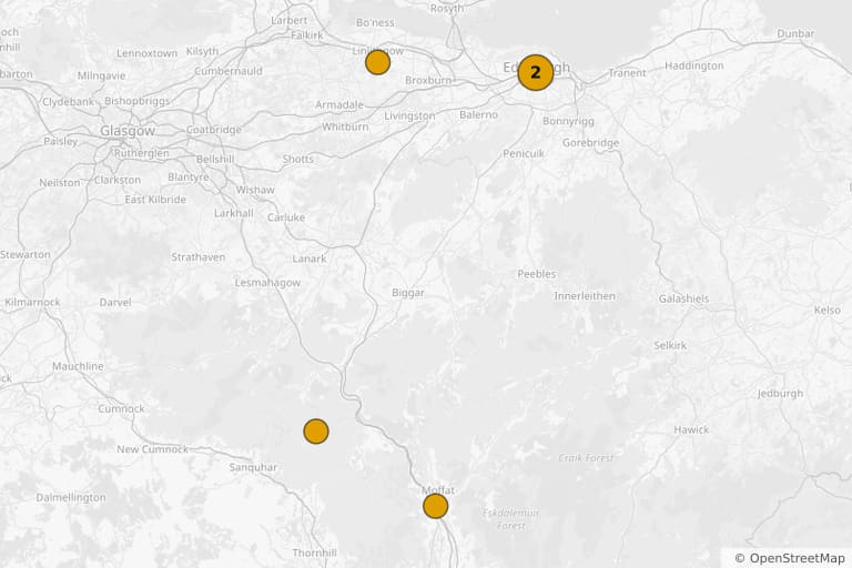 Mapa de los lugares de rodaje de Calibre (2018)