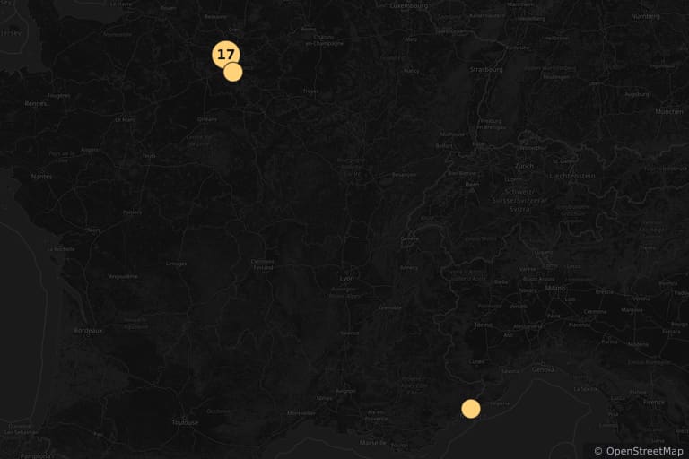Mappa dei luoghi delle riprese di Coco (2009)
