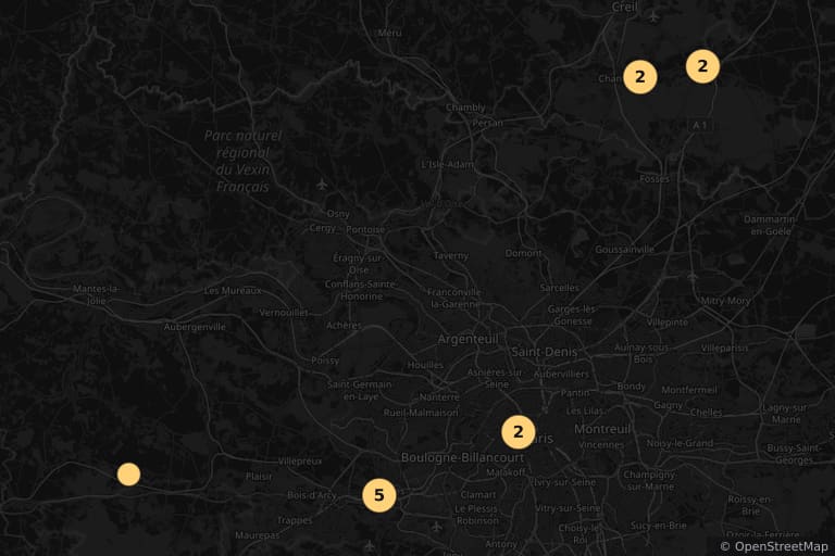 Map of the filming locations of How I Killed My Father (2001)