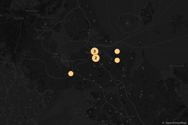 Map of the filming locations of Constance (1985)