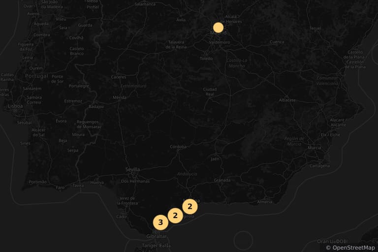 Mapa miejsc kręcenia filmu Moja wina (2023)