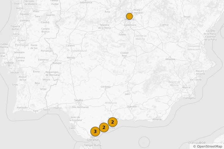 Mapa miejsc kręcenia filmu Moja wina (2023)