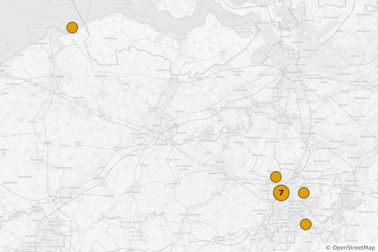 Map of the filming locations of Dikkenek (2006)