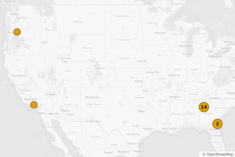 Carte des lieux de tournage de Doctor Sleep (2019)