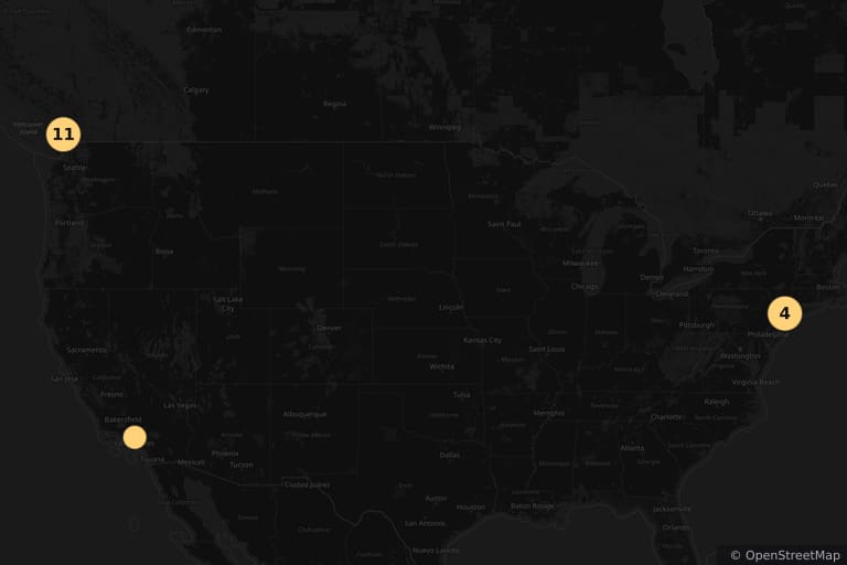 Mapa miejsc kręcenia filmu Piątek trzynastego 8: Jason Zdobywa Manhattan (1989)