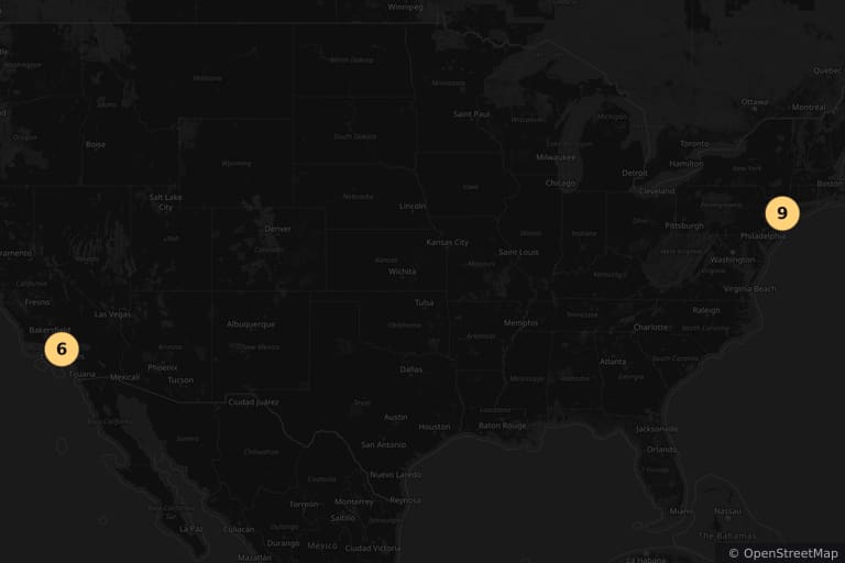 Mapa dos locais de filmagem de Ghost: Do Outro Lado da Vida (1990)