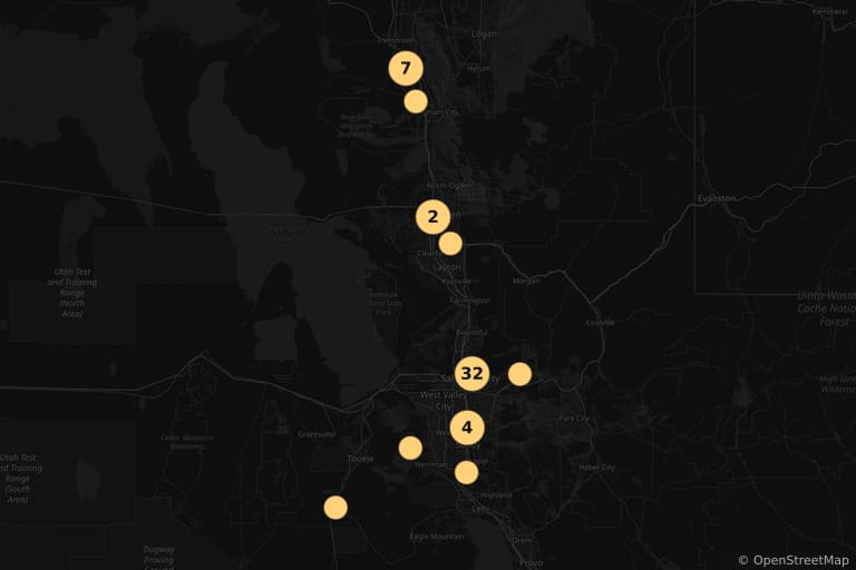 Mapa dos locais de filmagem de Halloween 4: O Retorno de Michael Myers (1988)