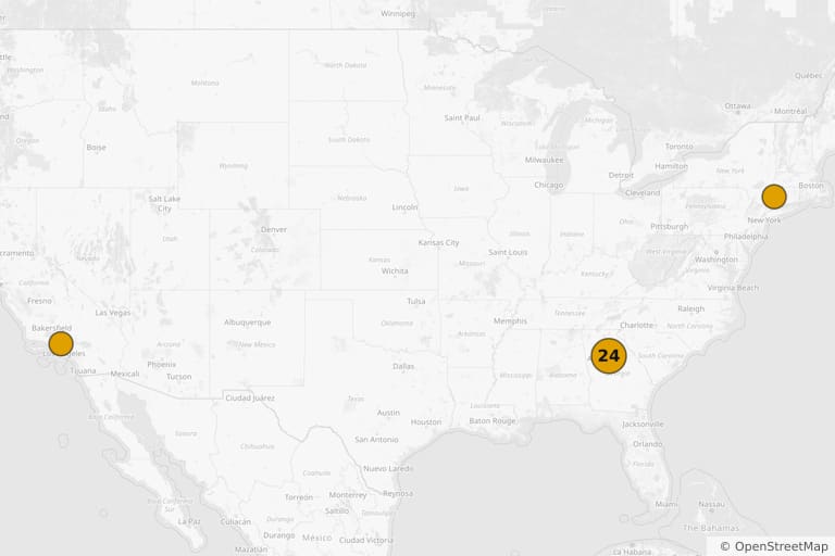 Mapa dos locais de filmagem de H2: Halloween 2 (2009)