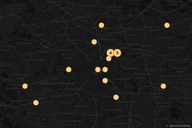 Mapa de los lugares de rodaje de Especiales (2019)