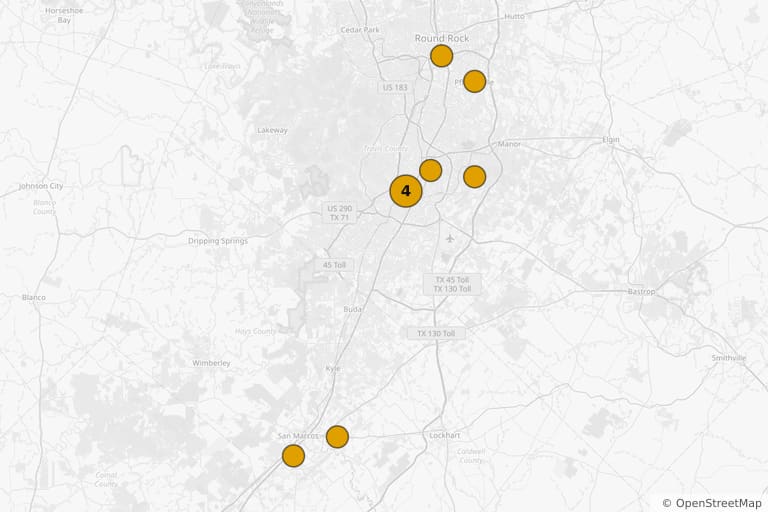 Mapa dos locais de filmagem de Idiocracia (2006)