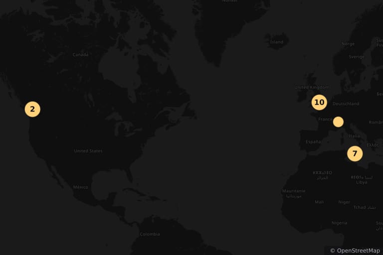 Mapa miejsc kręcenia filmu Jurassic World: Dominion (2022)