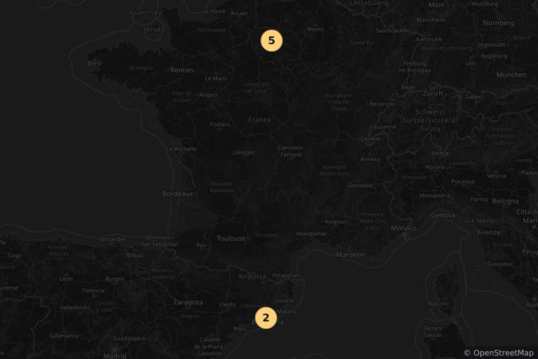 Map of the filming locations of The Spanish Apartment (2002)