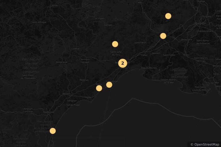 Map of the filming locations of The Counsel (2010)