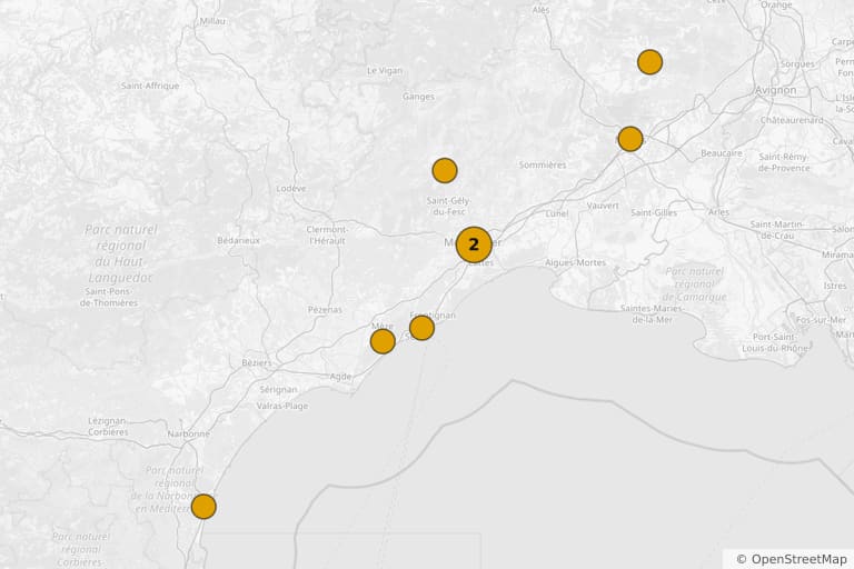 Map of the filming locations of The Counsel (2010)
