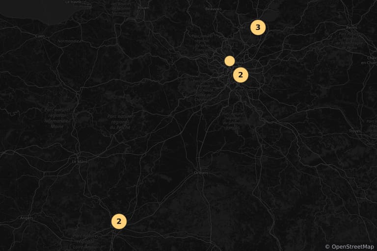 Mapa miejsc kręcenia filmu Piękna i Bestia (1946)