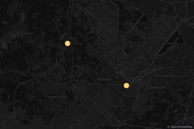 Mappa dei luoghi delle riprese di La bella e la bestia (2014)