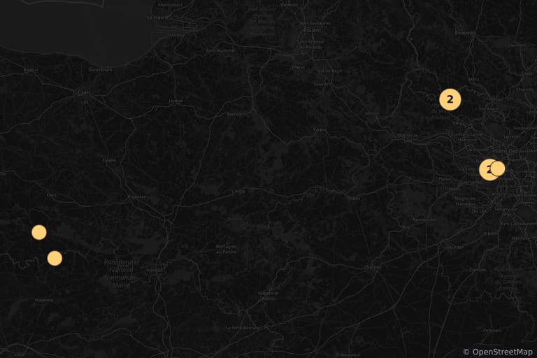 Carte des lieux de tournage de La Famille Bélier (2014)