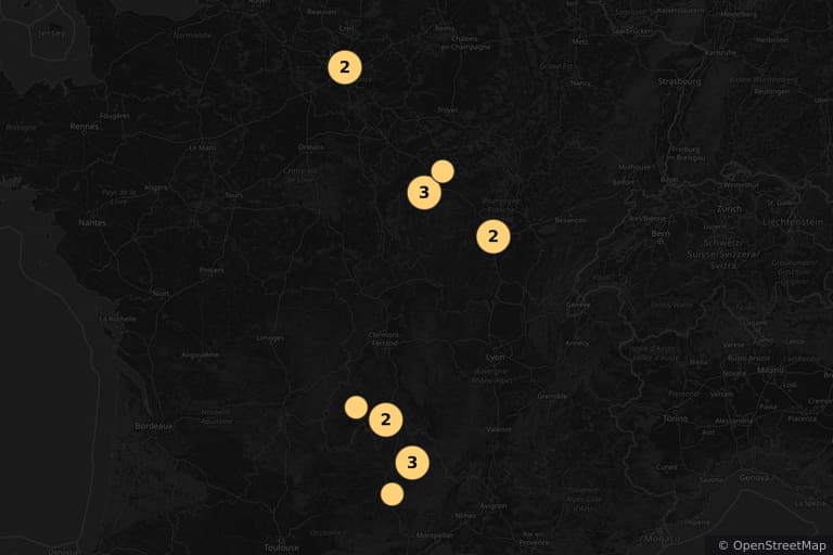 Mappa dei luoghi delle riprese di Tre uomini in fuga (1966)