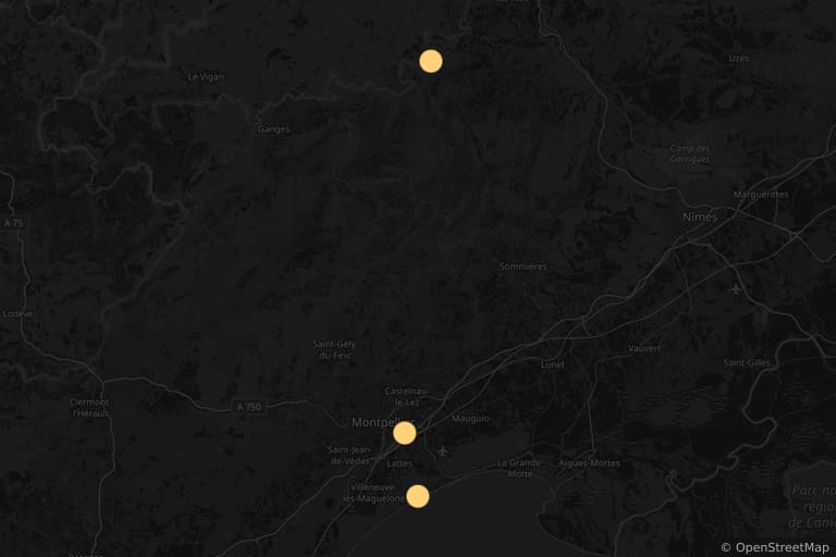 Map of the filming locations of The Clink of Ice (2010)