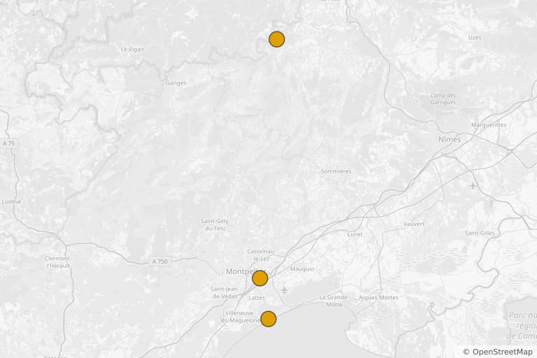 Map of the filming locations of The Clink of Ice (2010)