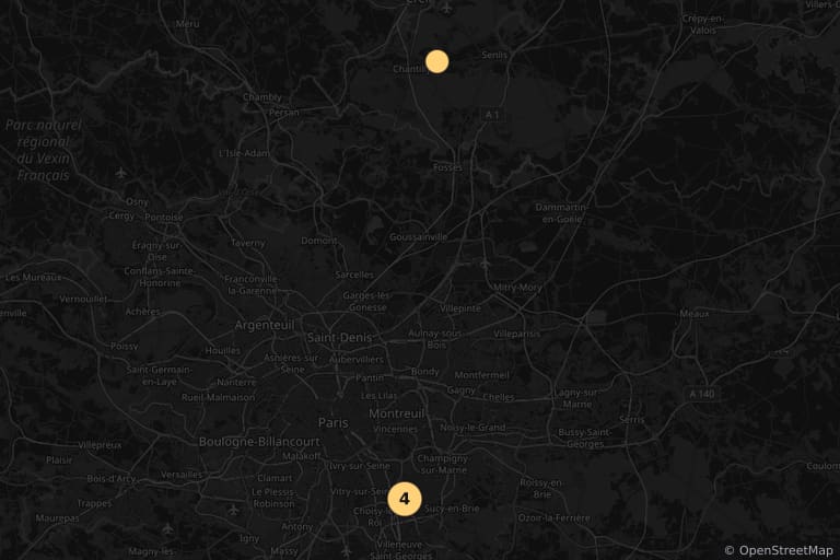 Mapa de los lugares de rodaje de Le Môme (1986)