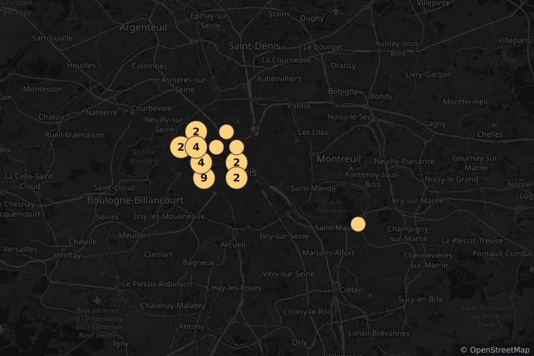 Map of the filming locations of The Busybody (1961)