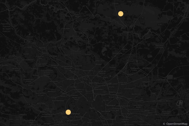 Mapa dos locais de filmagem de Le Tronc (1993)