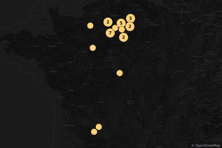 Mapa miejsc kręcenia filmu Goście, goście 2 (1998)