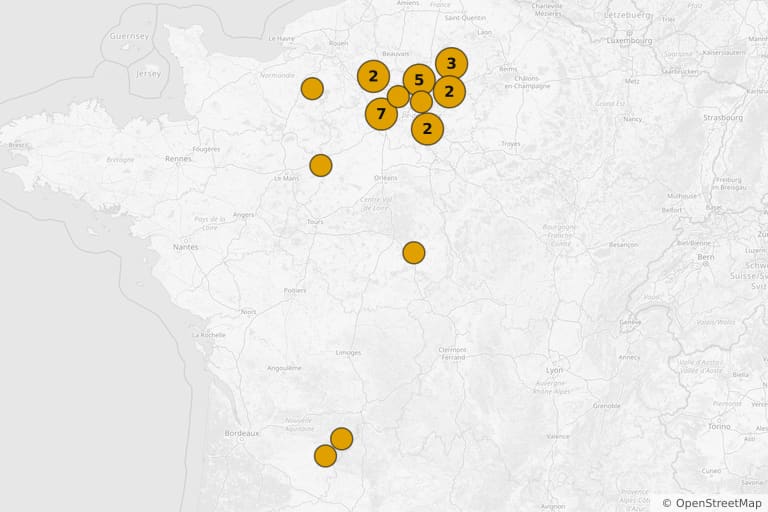 Mapa miejsc kręcenia filmu Goście, goście 2 (1998)