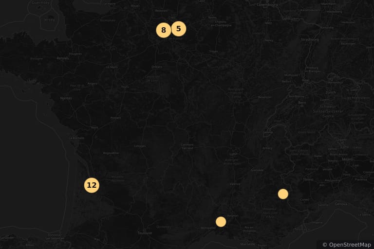 Mapa de los lugares de rodaje de Dos fugitivos (1986)