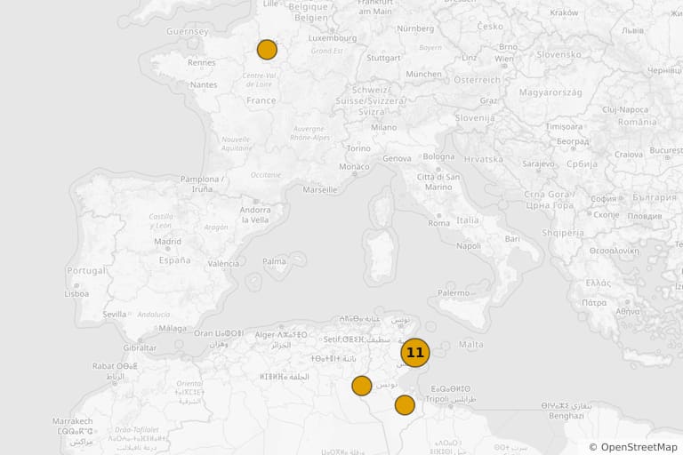 Mapa de los lugares de rodaje de Rufianes y tramposos (1984)