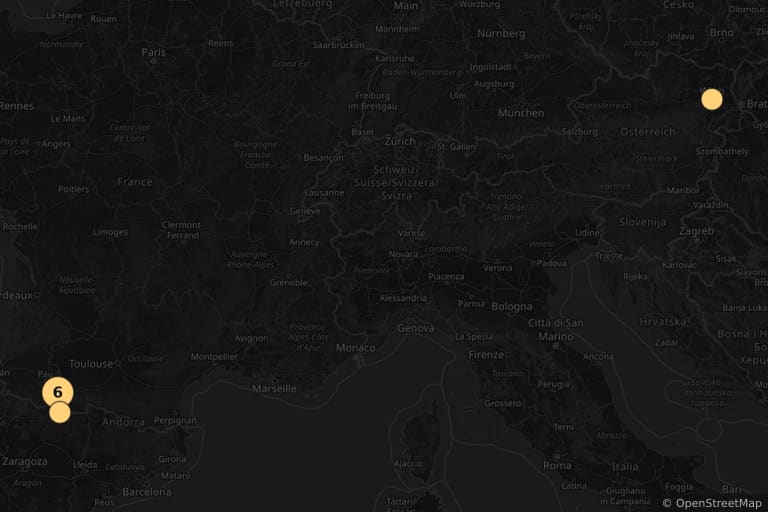 Carte des lieux de tournage de Lourdes (2009)