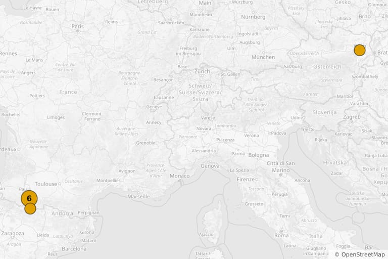 Carte des lieux de tournage de Lourdes (2009)