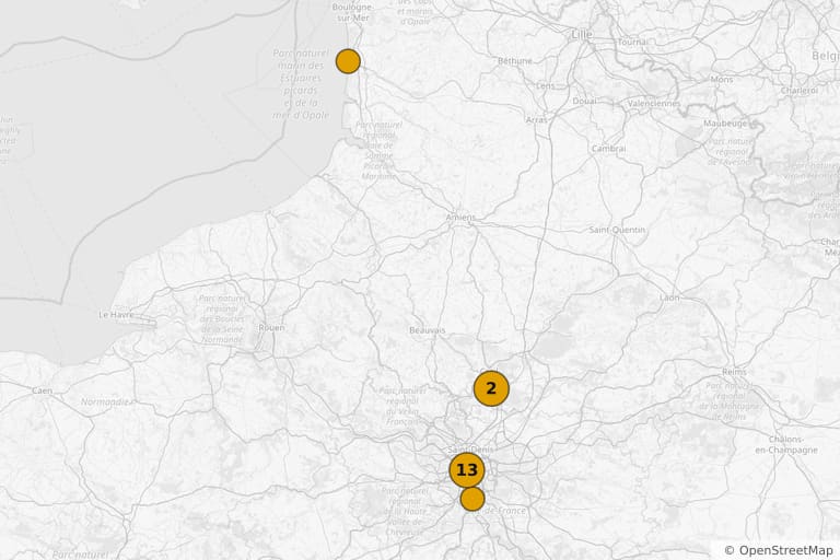 Map of the filming locations of Singles (1982)