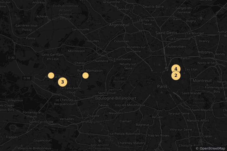 Mappa dei luoghi delle riprese di Il peggior lavoro della mia vita (2022)