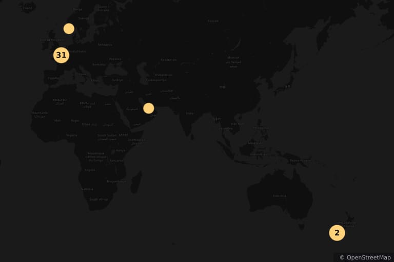 Mapa dos locais de filmagem de Missão: Impossível - Efeito Fallout (2018)