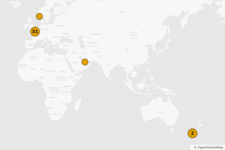 Mapa dos locais de filmagem de Missão: Impossível - Efeito Fallout (2018)