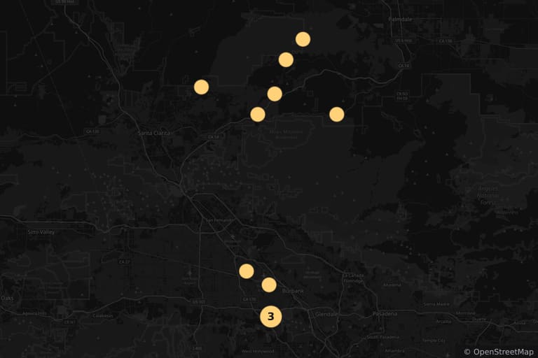 不 (2022)拍摄地地图