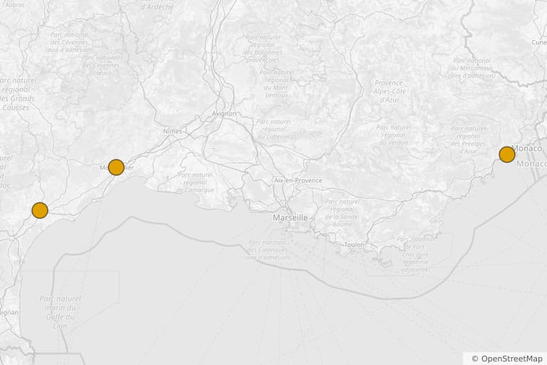 Omar m'a tuer (2011)のロケ地の地図