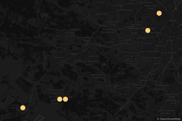 Map of the filming locations of Too Late to Love (1959)