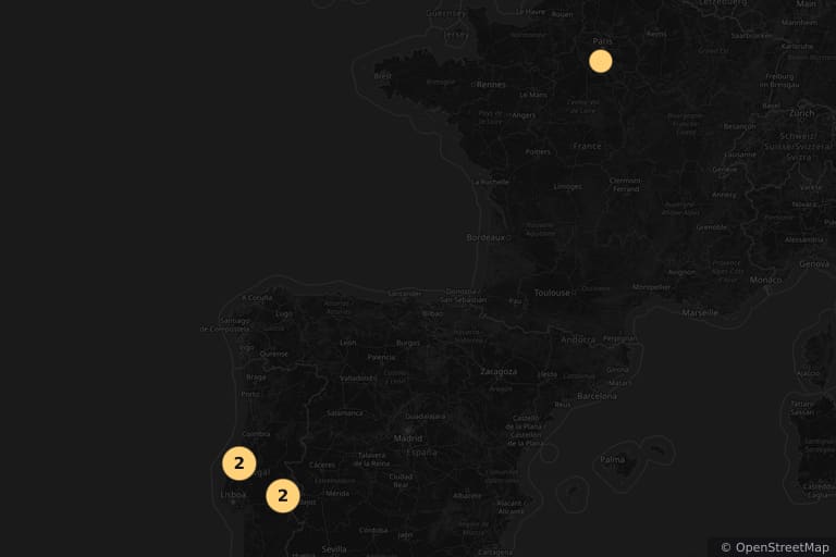 Mapa miejsc kręcenia filmu Quasimodo d'el Paris (1999)