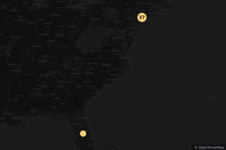 Mapa dos locais de filmagem de Não Tenho Troco (1990)