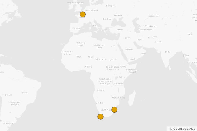 Mappa dei luoghi delle riprese di Safari (2009)