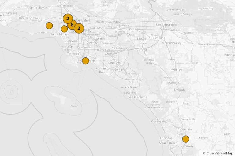 Mapa dos locais de filmagem de Pânico 3 (2000)